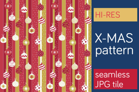Download Xmas Seamless Pattern Tile - Red Version - Seamless pattern tile Collection