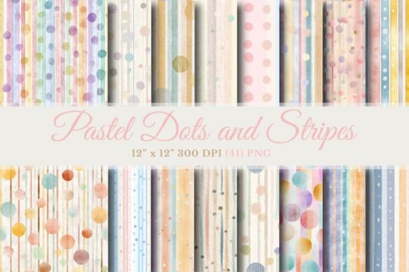Download Pastel Dots and Stripes Journal Paper - Stripes Collection