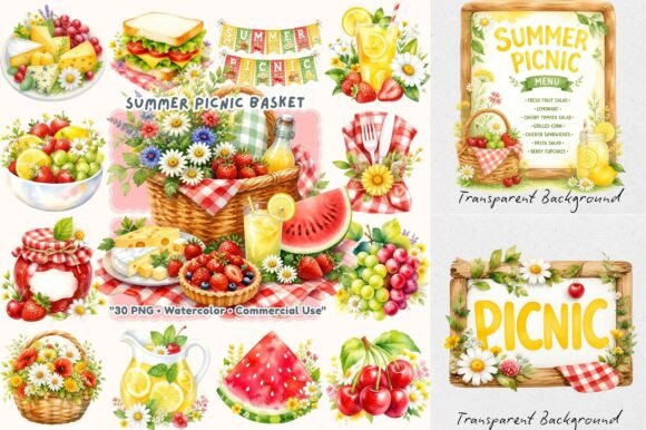 Download Coquette Summer Picnic Basket - Premium Resources