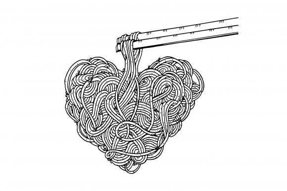 Download Doodle Noodle. Hand Drawing Illustration - Noodle Collection