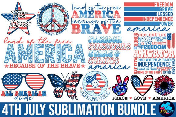 Download 4th July Sublimation Design Bundle - Premium Bundle