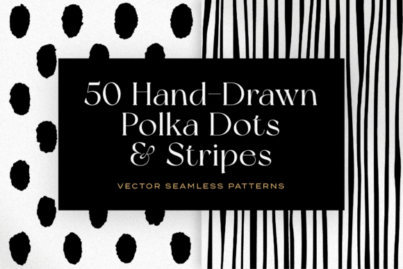 Download 50 Hand-Drawn Dots and Stripes - Stripes Collection