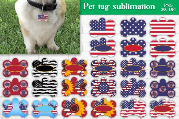 Download Pet Paws Tag Sublimation Design Bundle - Premium Bundle