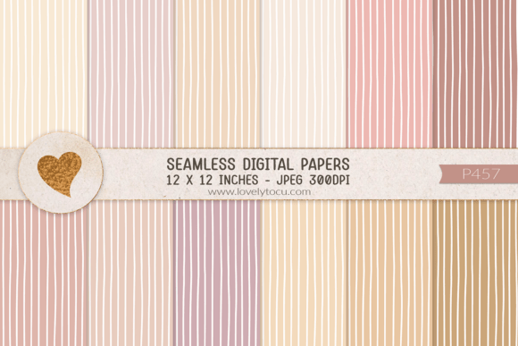Download Pastel Stripes Seamless Paper Pack - Stripes Collection