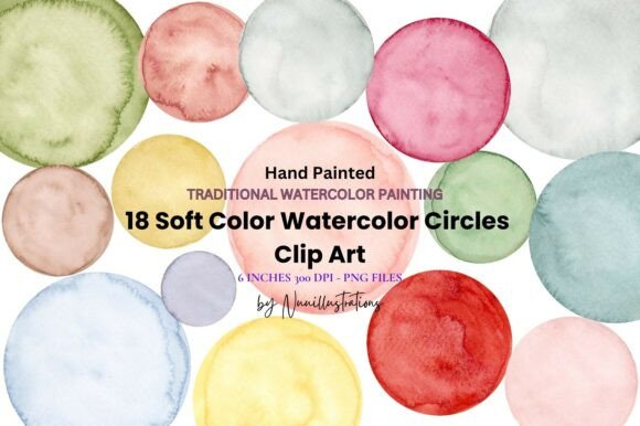 Download Watercolor Circles Textured Pastel Dots - Pastel dots Collection