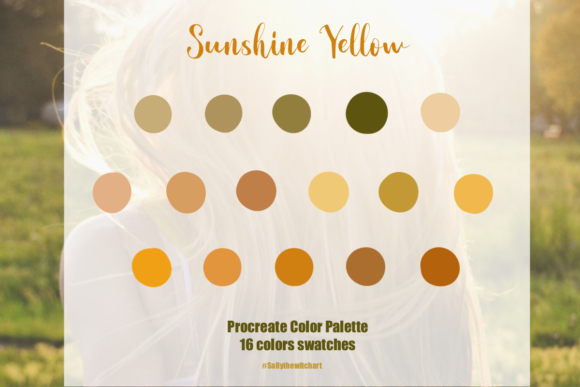 Download Procreate Color Palette Sunshine Yellow - Sunshine yellow Collection