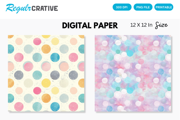 Download Pastel Dots Digital Paper - Pastel dots Collection