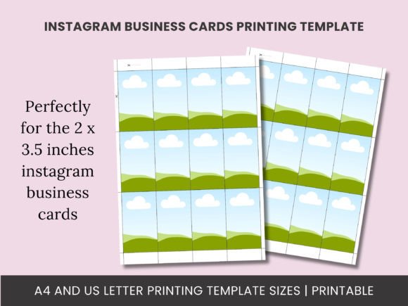 Download Instagram Business Cards Print Template - Business cards Collection